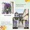 Artificial Hanging Flowers for Outdoors Decorations 2 Pack, Fake Hanging Flowers, UV Resistant Artificial Hanging Plants Outdoors for Home Porch Patio Balcony Baskets Yard(Double Purple)